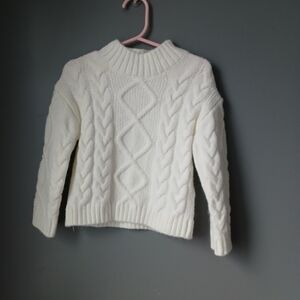 Primark White Cable Knit Sweater